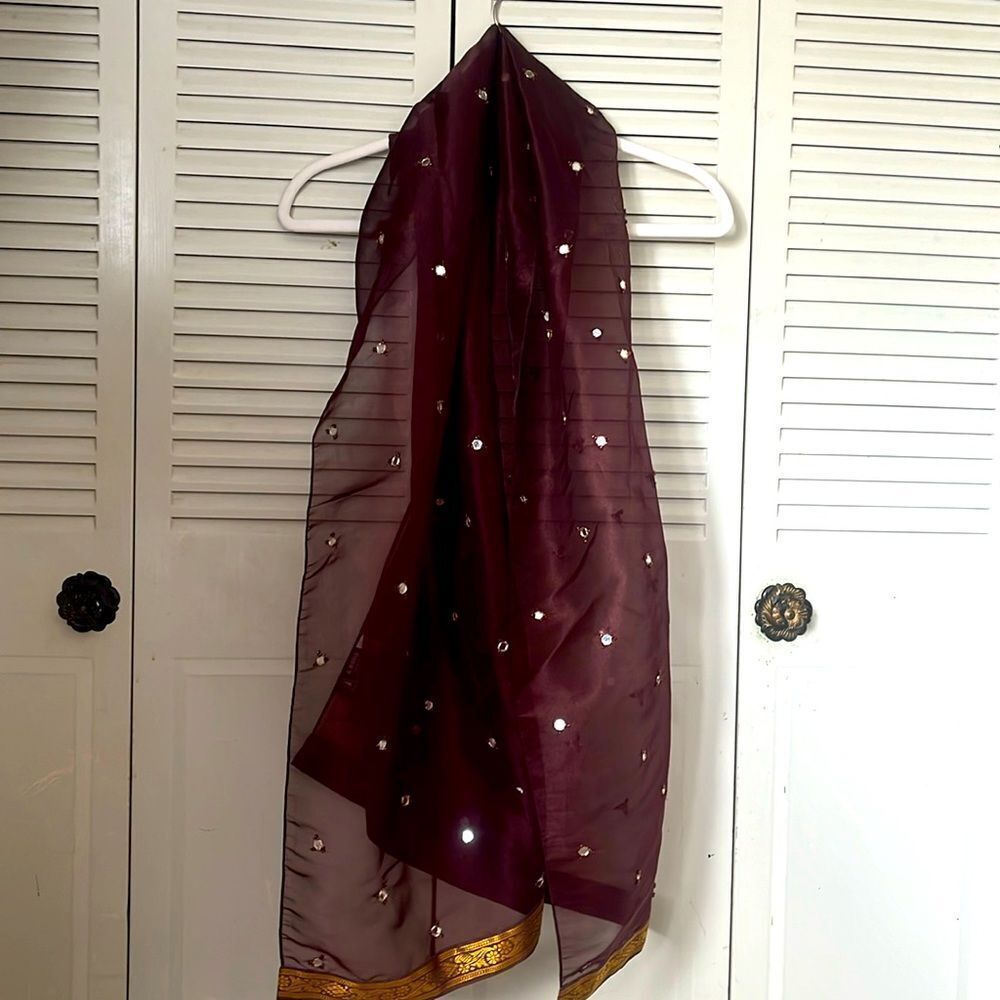 A.Brod fashion accesories Women's scarf burgundy